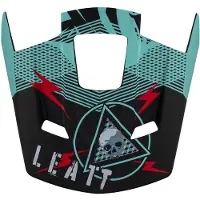 Leatt blauwe vizier voor motorhelm, geschikt voor helmen van maat 2.5 M tot XXL