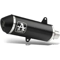 Arrow Urban Aluminium Dark With Dark End Cap Yamaha Nmax 125 ´21-22 Niet Gehomologeerd Volledig Uitlaatsysteem