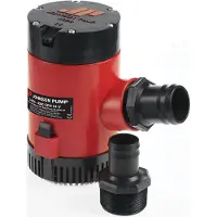 Johnson Pump Heavy Duty 4000gph Bilge Pump 24v Rood,Zwart