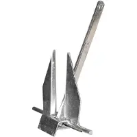 Nantong Five-wood Danforth Anchor Zilver 12 kg