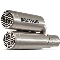 Remus Double Mesh With Removable Sound Insert For Vespa Gts 300 Hpe From 2021 Euro 5 Race Niet Gehomologeerde Demper