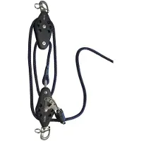 Barton Marine Vang Pulley 400kg Zilver 400 x 100 x 70 mm