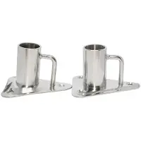 A.a.a. Stainless Steel Candlestick 6° Support Zilver 25 x 76 x 89 mm