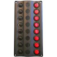 A.a.a. Led/magnetic Thermal 8 Switches Electric Panel Zilver