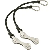 Taco Metals Shock Cord With Double Pulley 12in 1p Zilver