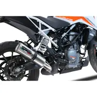 Gpr Exhaust Systems M3 Inox Ktm Duke 390 2021-2023 E5 Round Gehomologeerde Slip On Uitlaatdemper