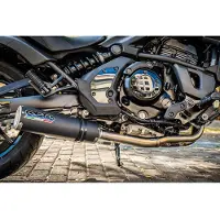 Gpr Exhaust Systems M3 Black Titanium Kawasaki Vulcan 650 S 2017-2020 E4 Round Gehomologeerd Compleet Uitlaatsysteem