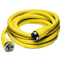 Hubbell Shore Power Cable 125/ 50a 250v Geel 15.24 m
