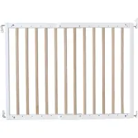 Vertbaudet Houten veiligheidshekje voor kinderen naturel/wit