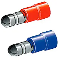 Oem Marine 2 Male Cylindrical Insulated End Cap 1-2.5 Mm 100 Units Zilver