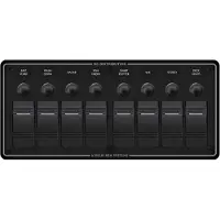 Blue Sea Systems Water Resistant Panel 8 Position Zwart
