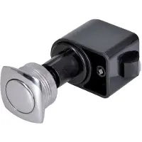 Talamex Push Button Convex Self-latching Zwart,Zilver