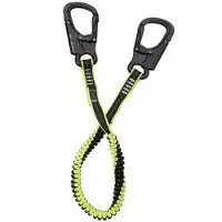 PLASTIMO Premium 2 Carabiners Rescue Rope 1-1.5 M Geel 23 mm