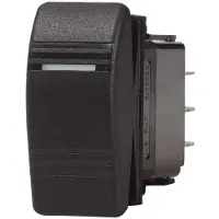Blue Sea Systems Contura Switch Dpdt On/off/mom On Zwart