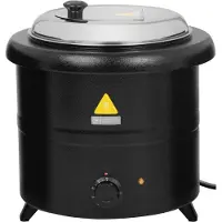 Royal Catering Thermoskan, elektrische soepketel, 13 liter, 600 watt, zwart