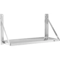 Royal Catering Artikelnaam Wandbord - opvouwbaar - 80 x 30 cm - 40 kg - RVS -