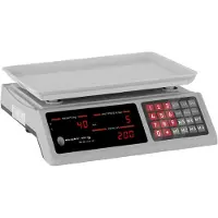 Steinberg Systems Controle weegschaal - 40 kg / 2 g - 33,7 x 23,1 cm - 6 LED