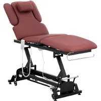 Physa Massagetafel - 3 motoren - 200 kg - zwart / bordeaux