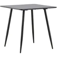 Ebuy24 Polar eetkamertafel 75x75 cm zwart.