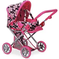 KO Toy Stroller 9346 Doll Roze Kinderen