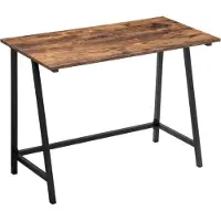 Mazazu MIRA Home - Bureau - Tafel - Computertafel - Laptoptafel - Kantoor - Thuis - Gaming - Vintage - 50x100x75 - Bruin - Metaal - Hout