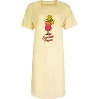 Temptation Dames Nachthemd - BigShirt - Slaapkleedje - Geel - Maat XXL