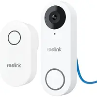 Reolink 2K 5MP Video deurbel, Groothoek van Kop tot Teen, PoE met camera, Detectie persoon/verpakking, Tweewegaudio, Werkt met NVR's, met Bel