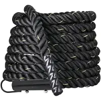 Softee Functional Battle With Hook Battle Rope Zwart 9 m