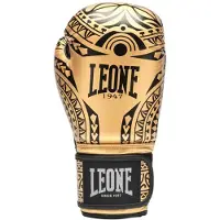 Leone1947 Haka Leather Artificial Boxing Gloves Goud 14 oz