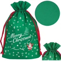 Springos Kerstzak | Cadeautas | Groen/Wit