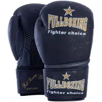 Fullboxing Ciclon Leather Boxing Gloves Zwart 14 oz