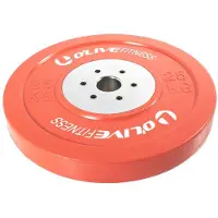 Olive Competition Olympic Bumper Plate 25kg Oranje 25 kg
