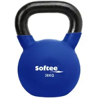 Softee Neoprene 36kg Kettlebell Blauw,Zwart 36 kg