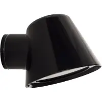 Ks Verlichting - Wandlamp - Vita Cup - hoogglans zwart - landelijk - GU10 - muurlamp - aluminium - buitenverlichting