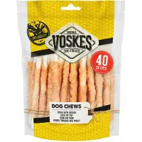 Voskes 2x Hondensnack Rawhide Sticks Kip 400 gr
