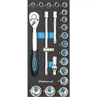 Datona 21-delige dopsleutelset 1/2 opname in Pro softmodule - 10 tot 32 mm