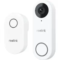Reolink Deurbel - 2K WiFi - 3:4 Kop-tot-teen Beeld - Personen-/Pakketdetectie - Tweewegs Audio - Geen Abonnementskosten - Wit