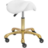 Physa Zadelkruk - 57 - 75 cm - 150 kg - wit/goud
