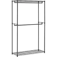 Royal Catering Metalen kledingrek - 120 x 45 x 200 cm - 200 kg - zwart