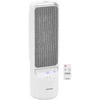 Uniprodo Elektrische ventilatorkachel - 1200/2000 W - draaibaar - wit