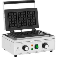 Royal Catering Wafelijzer - 3 belgische Waffeln - 1500 W - 50-300 °C - 0 - 5 min Timer - Royal Catering