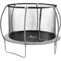 Gymrex Tuintrampoline - Ø 305 x 180 cm - 100 kg - zwart / grijs