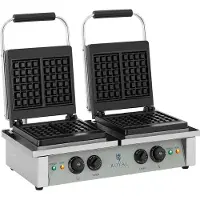 Royal Catering Wafelijzer - 2 x 2.000 watt - rechthoekig