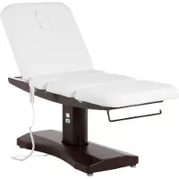 Physa Schoonheidsbed - 3 motoren - 300 W - 200 x 75 x 66 - 91 cm - 175 kg - Wit / bruin