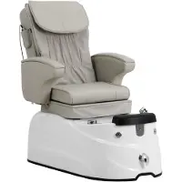 Physa Elektrische pedicurestoel - met verlicht voetenbad en massagefuncties - 105 W - 150 kg - beige