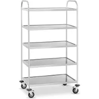 Royal Catering Serveerwagen roestvrij staal - 5 borden - tot 250 kg