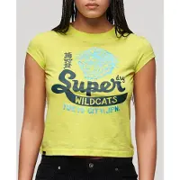 Superdry Varsity Burnout Cap T-shirt Met Korte Mouwen