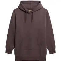 Superdry Tattoo Hoodiejurk met Stras Zwart Grootte: 34-36
