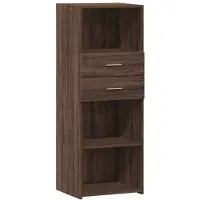 vidaXL Hoge kast 45x42,5x124 cm bewerkt hout bruin eikenkleurig