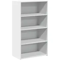 vidaXL Hoge kast 70x41x124 cm bewerkt hout wit